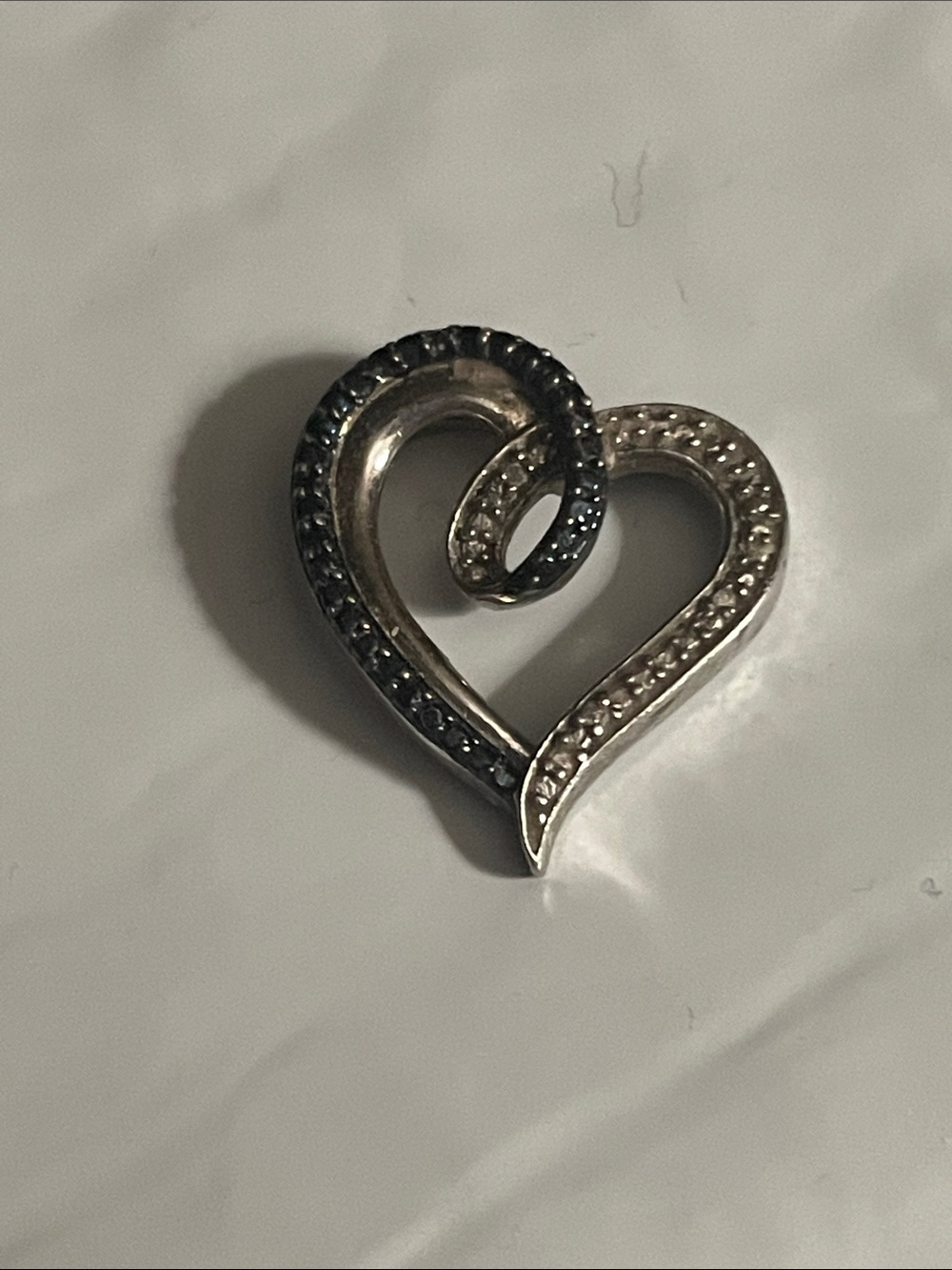 Silver-Tone Heart Pendant